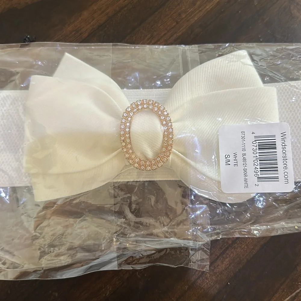 Posh Perfection Rhinestone Bow Stretch Belt
